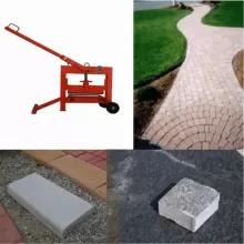 Ghilotina pentru prefabricate BISONTE GP42 lungime de taiere 420 mm - Img 2