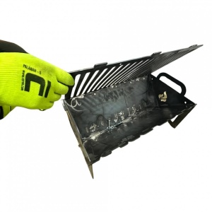 Gratar pliabil si portabil Vivatechnix KRO-1291, dimensiune 50x30x25 cm, Otel grosime 3 mm - Img 6