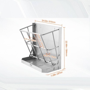 Hranitoare animale cu fan/cereale, 70 l, Otel galvanizat, Tava, 600 x 580 x 300 mm - Img 4