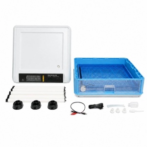 Incubator automat 100 oua 80W, 12V-220V, rotire automata, ovoscop LED, control temperatura, umiditate, afisaj digital, alarma - Img 2