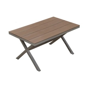 Masa pentru gradina si terasa HECHT LIMA TABLE, blat din polywood, cadru din profile aluminiu, 150 x 90 x 75 cm