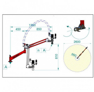 Masina de filetat electrica cu brat dublu articulat JOYTAP 2 - Img 3