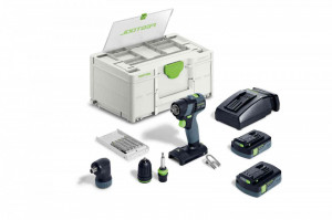 Masini de gaurit si insurubat cu acumulatori TXS 18 C 3,0-Set, Festool - Img 2