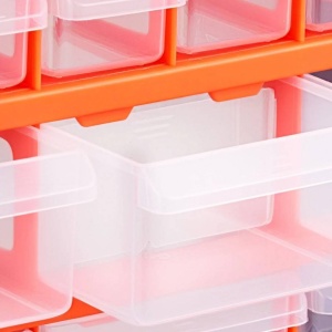 Organizator accesorii cu 18 sertare, Plastic, 38x16x47 cm - Img 3