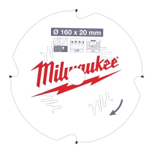 Panza de circular, Ø160mm X Ø20mm, Z4, Fibrociment, 4932471293 Milwaukee