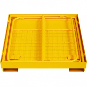Platforma de siguranta pentru stivuitor, Vivatechnix max 544.3 kg, Pliabila, Otel, Inaltime 94 cm, baza 91.44 x 91.44 cm - Img 4