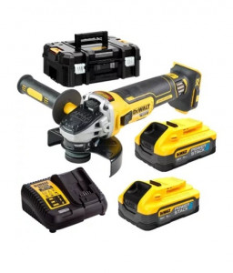 Polizor unghiular profesional cu motor fara perii 18V - 125mm 2 acumulatorii 5.0Ah Li-Ion Powerstack Dewalt DCG405H2T-QW