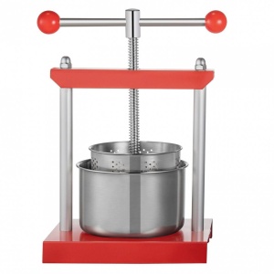 Presa manuala pentru struguri, citrice, vinete Vivatechnix Inox, capacitate 2 l, diametru cos 14 cm - Img 3