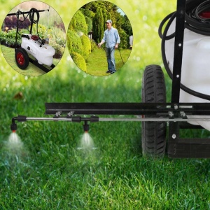 Pulverizator profesional cu remorca, Vivatechnix capacitate 60 l, Pompa 12V, 5.5 bar, 2.1 l/min - Img 5