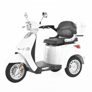 Scuter electric HECHT CITIS Max White, motor 800 W, autonomie 60 km, viteza maxima 25 km/h, 60V, 20 Ah