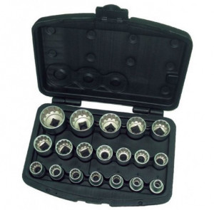 Set 19 chei tubulare 0795/2, Fervi