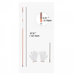 Set 50 tarusi marcatori pentru sosea Vevor Reflectorizant, Inaltime 121.5 cm, fibra de sticla - Img 3