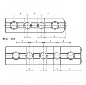 Set bacuri master: TIP SP 3600 3700, 400 mm, Bison - Img 2