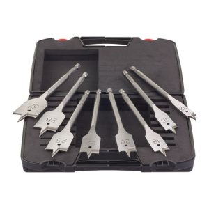 Set de burghie plate cu prindere 1/4Hex - 8buc, MILWAUKEE® - Img 2