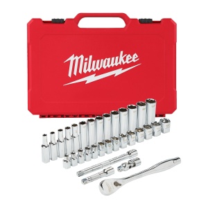 Set de chei tubulare 3/8", 32buc, 4932464945 Milwaukee
