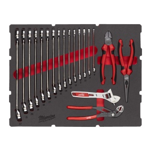Set insertie spuma chei fixe si clesti MAX BITE™ PACKOUT™, 19buc, 4932493339 Milwaukee