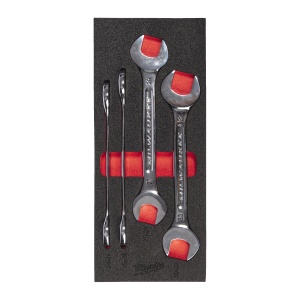 Set insertie spuma cu chei fixe duble, 4buc, 4932493630 Milwaukee