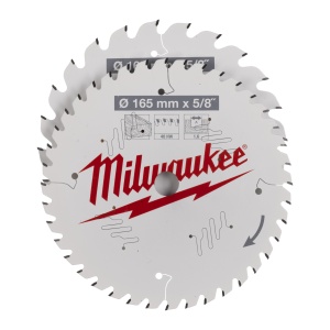 Set panze de circular, Ø165mm X Ø15.87mm, Z24 si Z40, Lemn, 4932479837 Milwaukee