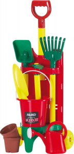 Set unelte gradinarit jucarie AL-KO din plastic, cu roti