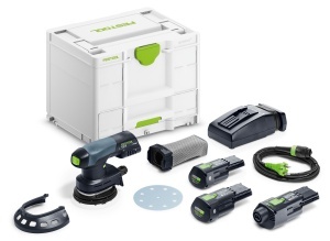 Şlefuitor cu excentric cu acumulatori ETSC 125 3,0 I-Set, Festool - Img 1