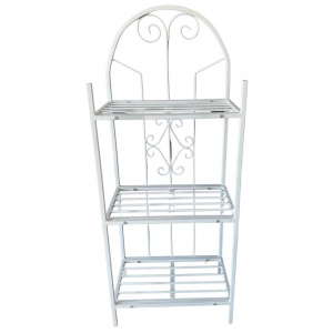 Suport pentru flori Vivatechnix VMD-1061 Alb, 50x30x125 cm, 3 polite, demontabil