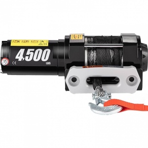Troliu electric cu franghie sintetica 12V, capacitate 2045 kg, Lungime cablu 13 m, Telecomanda, IP55 - Img 2