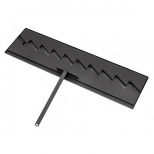 Arzator incastrabil, Bioetanol, 487 x 151 x 75 mm, Otel, Negru, pentru Interior/Exterior