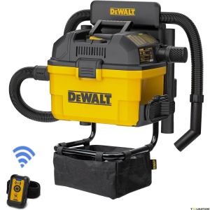 Aspirator Dewalt Garage 23L, cu telecomandă, 1100 W, furtun 6.1 m/48 mm, 37.8 l/s