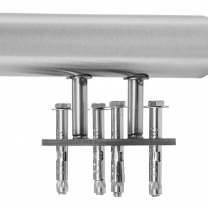 Balustrada inox, 4-5 trepte Vivatechnix, Inaltime 1000 mm, lungime 1500 mm, pozitii reglabile, Montaj lateral - Img 2