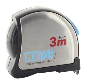 Bandă de măsurat de buzunar 3m x 19mm SB, Hedue - Img 2