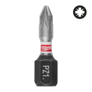 Bit de impact, Shockwave Impact Duty™, PZ1x25mm - 25buc, 4932430861 Milwaukee