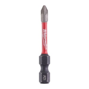 Bit pentru insurubat, PZ 1, prindere 1/4 HEX E 6.3, 50 mm, Shockwave Impact Duty, MILWAUKEE® - Img 1