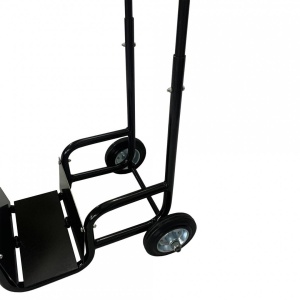 Carucior pentru transportat si depozitat lemne Vivatechnix VMD-1018, max 40 Kg, Negru - Img 3