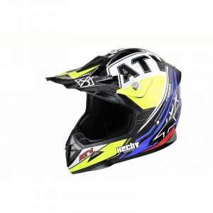 Casca moto ATV integrala HECHT 52915S, design moto-sport, material ABS, marime S, multicolor