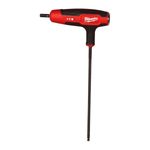 Cheie imbus cu maner in T Comfort Grip, Hex, 4.5mm, 4932498683 Milwaukee