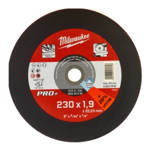 Disc abraziv pentru debitat inox, 230x1.9x22.22, MILWAUKEE®