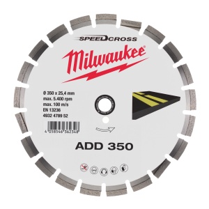 Disc diamantat SPEEDCROSS PREMIUM™ debitare asfalt, 350x25.4mm, 4932478952 Milwaukee