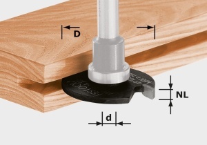Freza-disc pentru canale HW D40x1,5, Festool