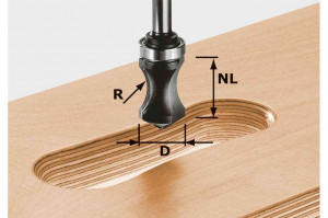 Freză pentru prindere HW S8 R16/NL32, Festool - Img 2