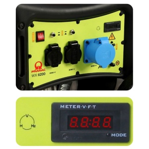 Generator WX6200+CONN,Monofazic, 230V, 50Hz, AVR, Pornire electrica/Benzina / Whel kit, Stage V, PR532SXBZ03, Pramac - Img 3