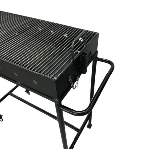 Gratar metalic pentru gradina, Vivatechnix Traditional, picioare detasabile, 80x40x95 cm - Img 2