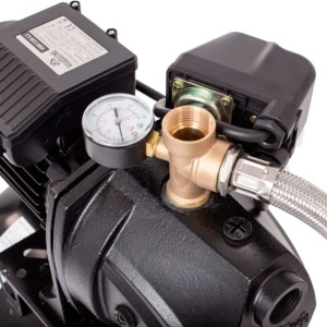 Hidrofor cu pompa autoamorsanta Wasserkonig HWK1350-5.3/25H, fonta, putere 1350 W, 9 m, debit 4920 l/h, inaltime refulare 53 m, vas de expansiune 24 litri - Img 4