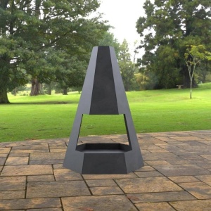 Incalzitor pentru terasa/gradina, Pyramid Hexagon Double KRO-1079, Otel, Negru, 1200x700x813 mm, grosime 3 mm - Img 3