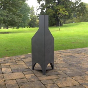 Incalzitor pentru terasa/gradina, Pyramid Stove KRO-1080, Otel, Negru, 1200x500x500 mm, grosime 3 mm - Img 6