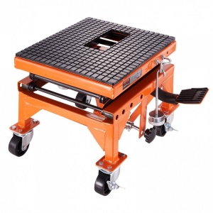 Lift hidraulic cu platforma pentru motociclete, Vevor capacitate 158 kg, Interval de ridicare 350-905 mm - Img 2
