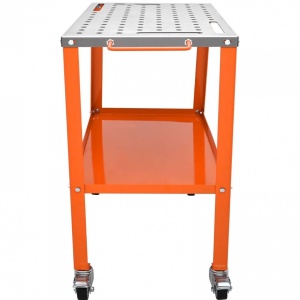 Masa pentru sudura mobila, 91.4 x 45.7 cm, Capacitate 550 kg, 4 x roti blocabile, Otel carbon - Img 2