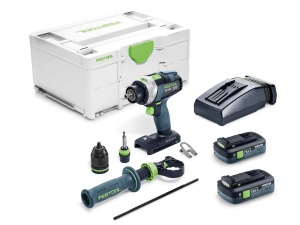 Masina de gaurit cu percutie, cu acumulator TPC 18/4 TBX4,0 I-Plus QUADRIVE, Festool