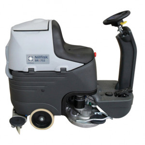 Masina de spalat-aspirat pardoseli, condusa, profesionala, Nilfisk SCRUBBER BR 752 , 1500 W, 230 rpm, 710 mm