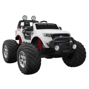 Masinuta pentru copii HECHT FORD Ranger Monster Truck White, acumulator 2 x 12 V, 7 Ah