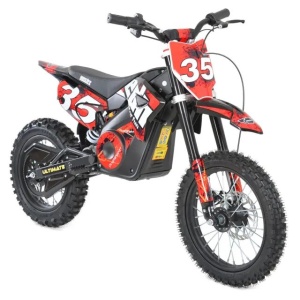 Motocicleta electrica pentru copii HECHT 59150 RED, acumulator 36 V, 12 Ah, motor 1000 W, greutate suportata 65 kg, viteza 28 km/h, varsta 7+ ani - Img 1